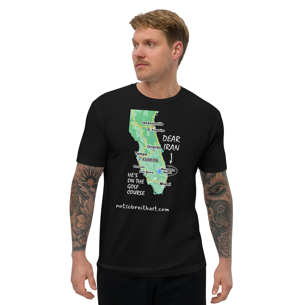 Iran/Golf Men's Tapered T-shirt notsobreitbart.com