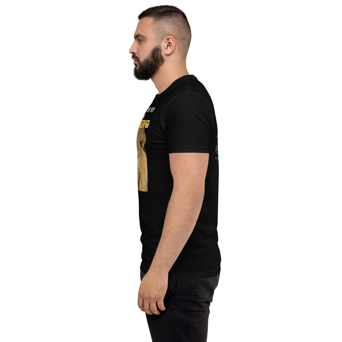 Lyin' King Men's Fitted Short Sleeve T-shirt notsobreitbart.com