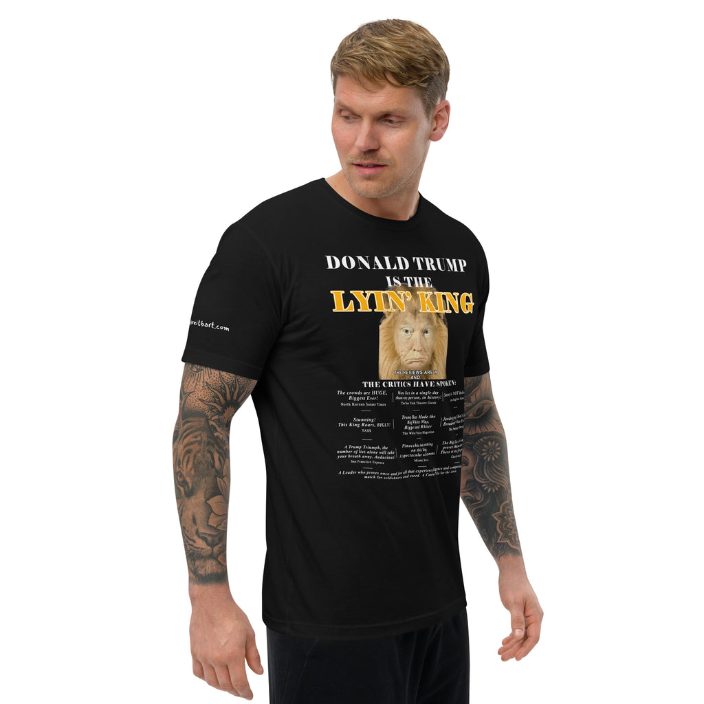 Lyin King Men's Fitted Short Sleeve T-shirt notsobreitbart.com