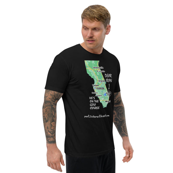 Iran/Golf Men's Tapered T-shirt notsobreitbart.com