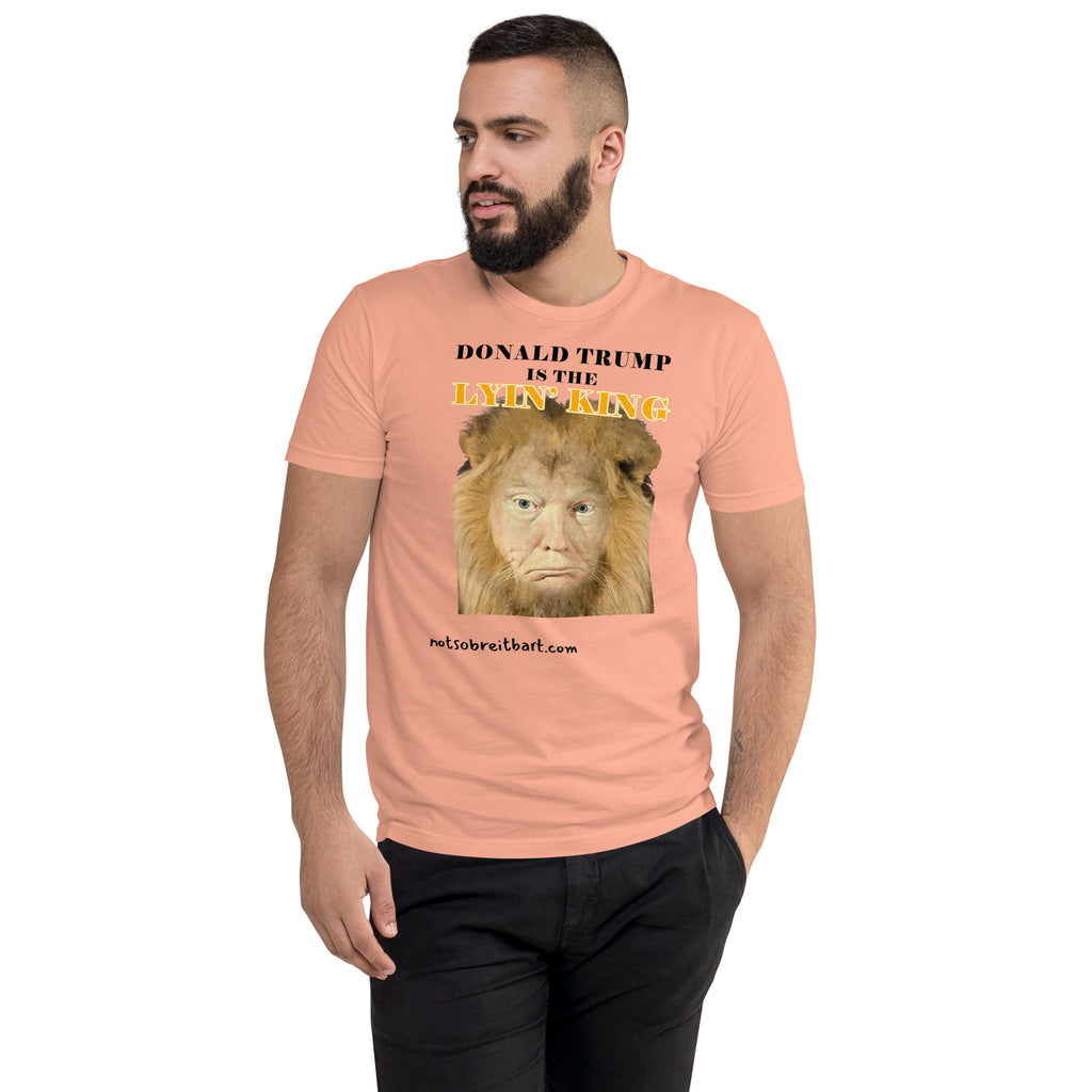 Lyin' King Men's Fitted Short Sleeve T-shirt notsobreitbart.com