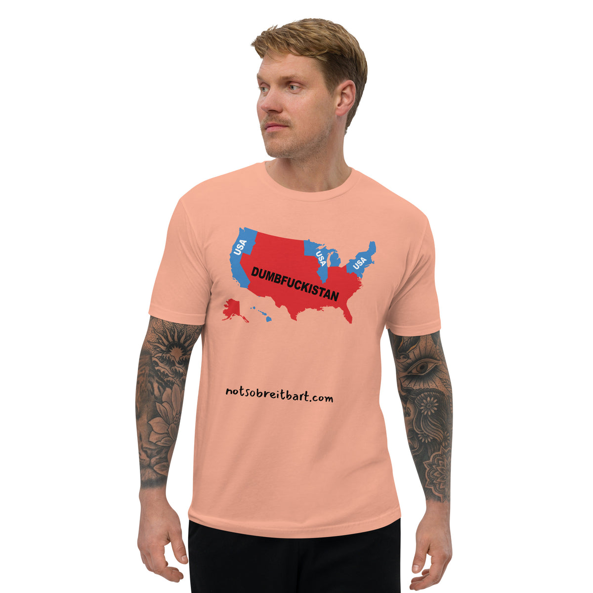 Dumbfuckistan Men's Fitted T notsobreitbart.com