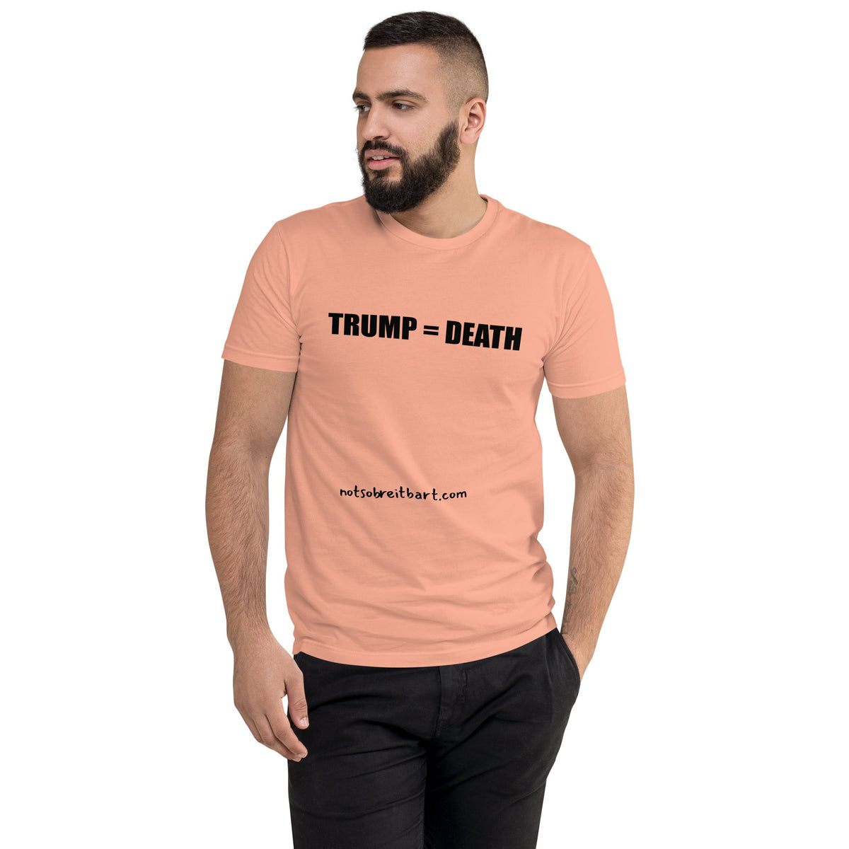 Trump = Death Men's Tapered T-shirt notsobreitbart.com