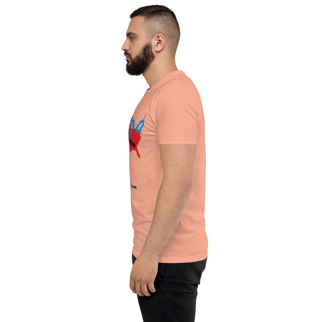 DumbSchmuckistan Men's Fitted T-shirt notsobreitbart.com