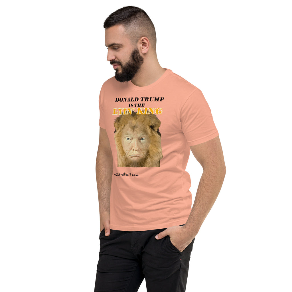 Lyin' King Men's Fitted Short Sleeve T-shirt notsobreitbart.com