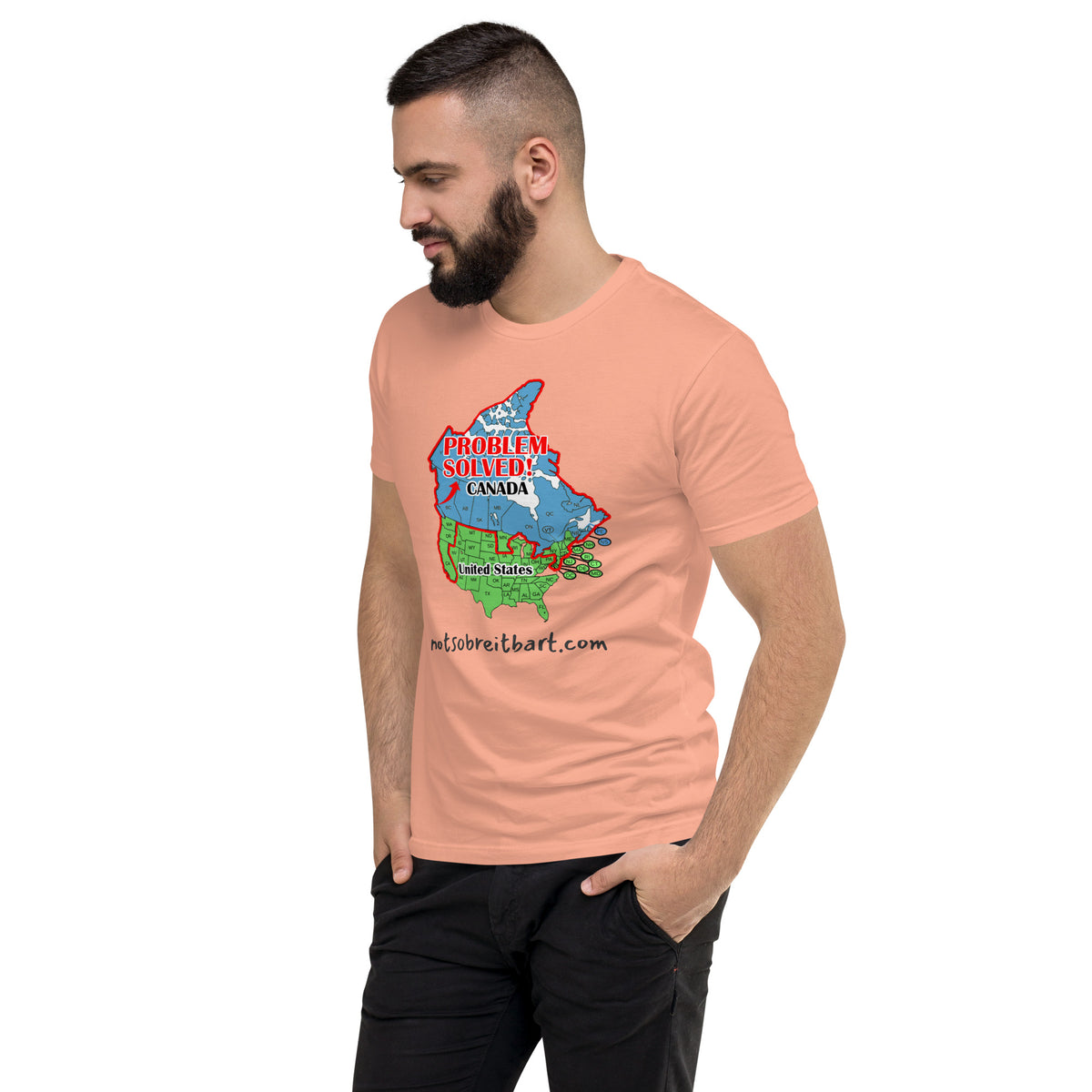 Moving to Canada Short Sleeve T-shirt notsobreitbart.com