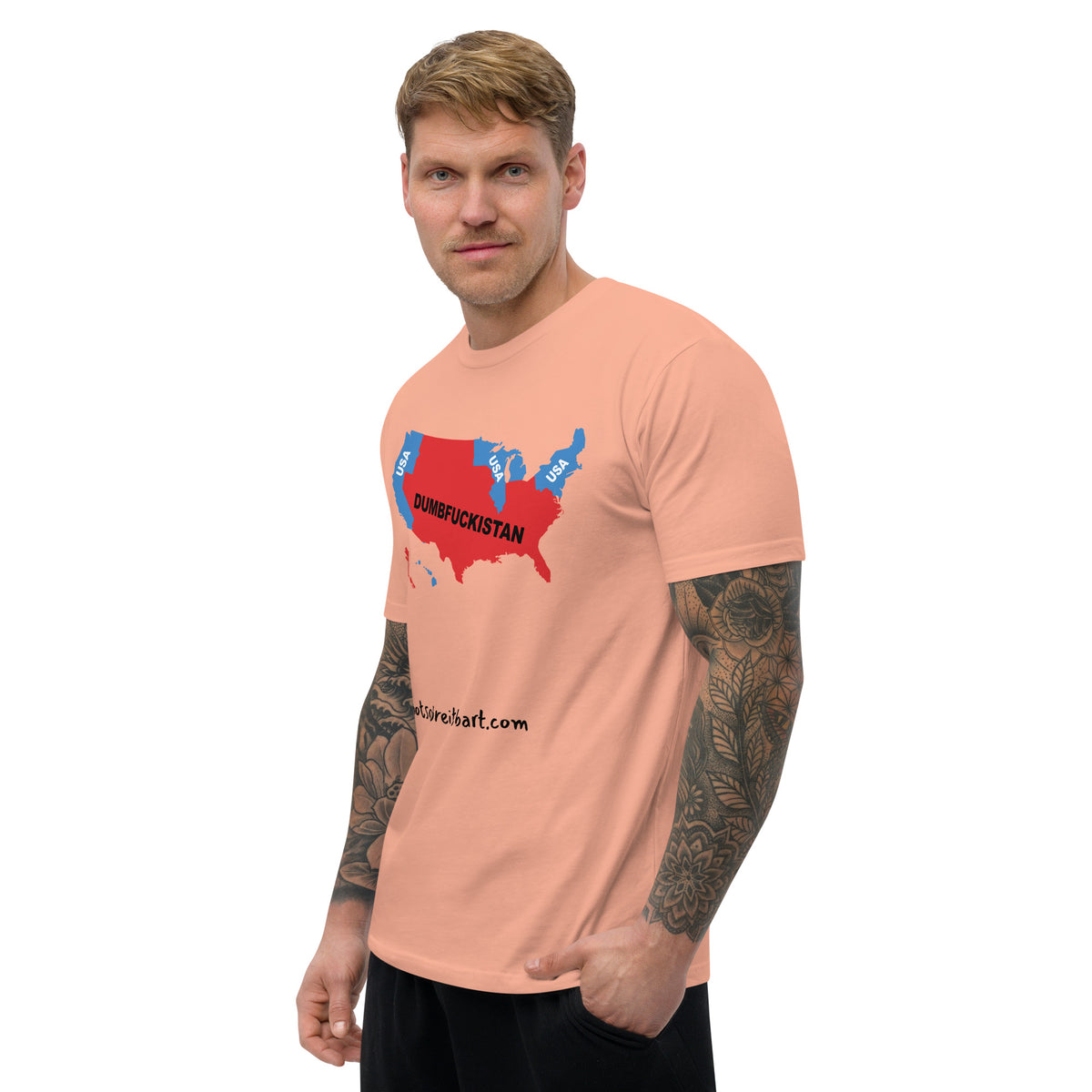 Dumbfuckistan Men's Fitted T notsobreitbart.com