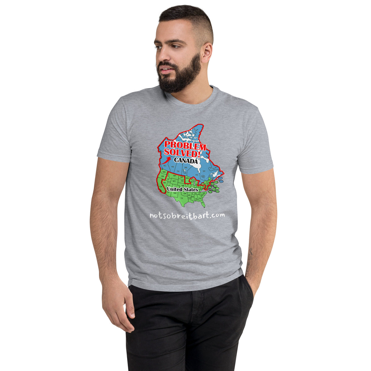 Moving to Canada Short Sleeve T-shirt notsobreitbart.com