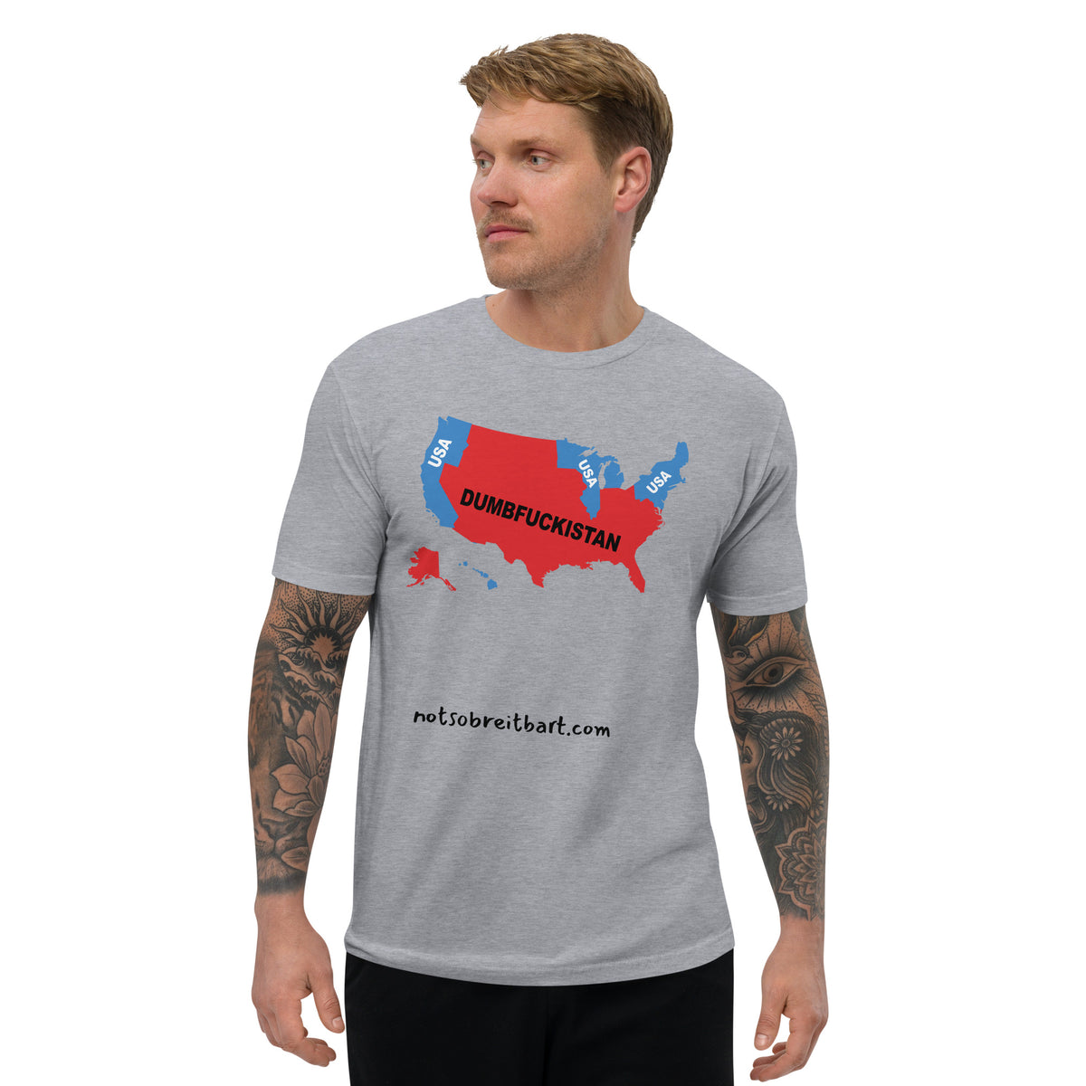 Dumbfuckistan Men's Fitted T notsobreitbart.com