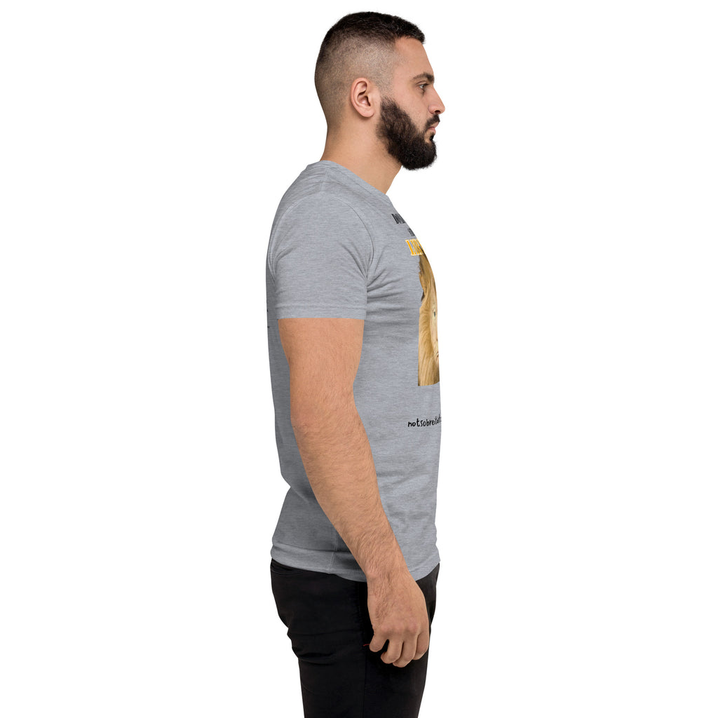Lyin' King Men's Fitted Short Sleeve T-shirt notsobreitbart.com