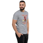 TRUMP/Satan Men's Fitted Short Sleeve T-shirt notsobreitbart.com