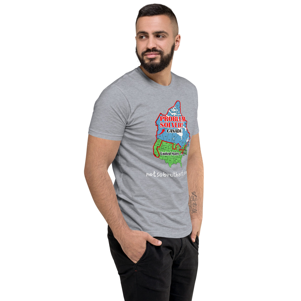 Moving to Canada Short Sleeve T-shirt notsobreitbart.com
