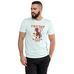 TRUMP/Satan Men's Fitted Short Sleeve T-shirt notsobreitbart.com