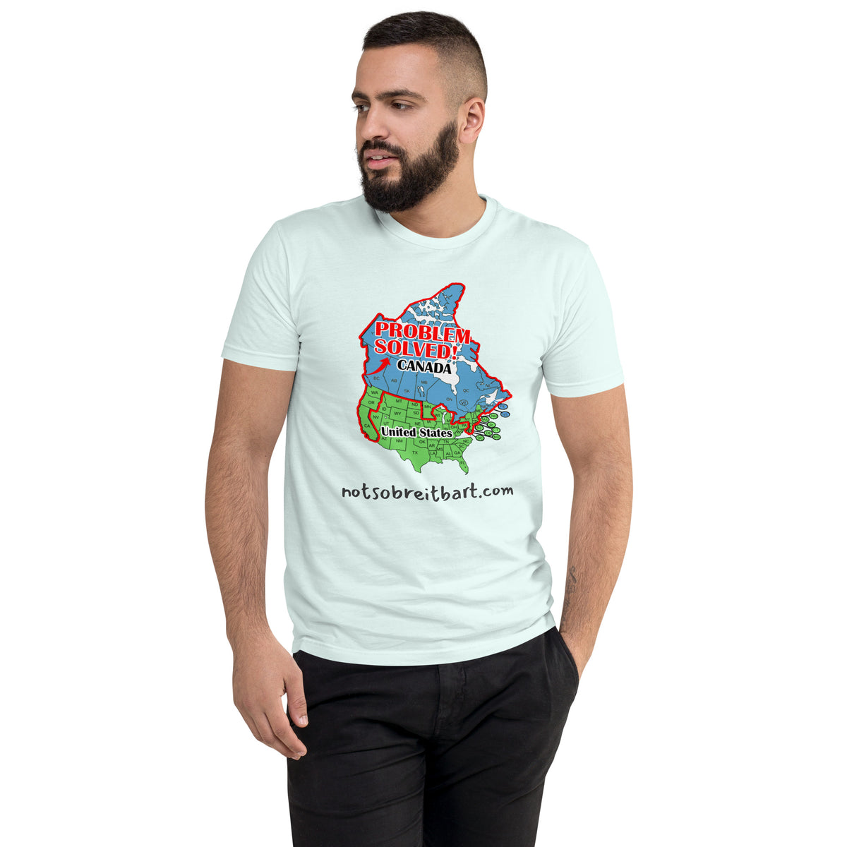 Moving to Canada Short Sleeve T-shirt notsobreitbart.com