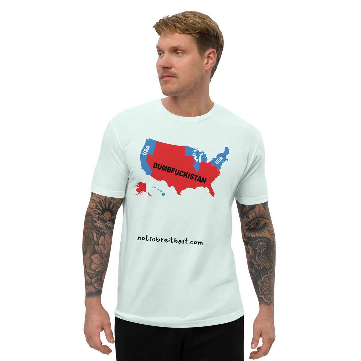 Dumbfuckistan Men's Fitted T notsobreitbart.com