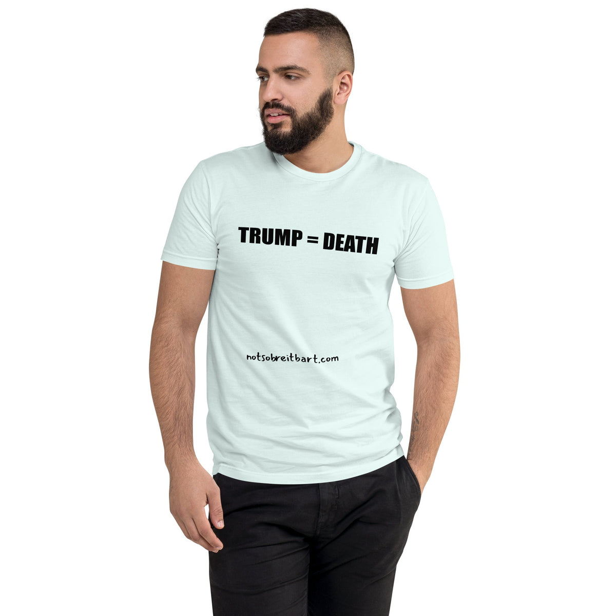 Trump = Death Men's Tapered T-shirt notsobreitbart.com