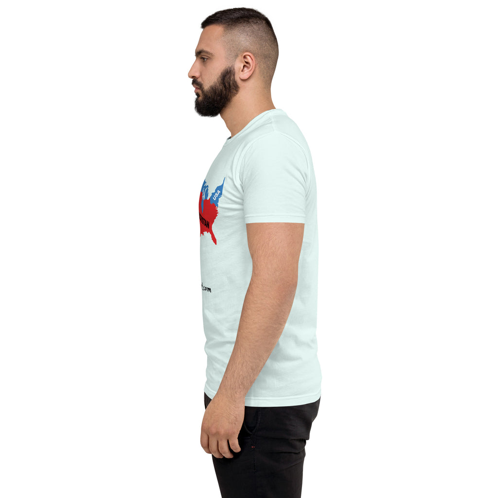 DumbSchmuckistan Men's Fitted T-shirt notsobreitbart.com