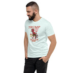 TRUMP/Satan Men's Fitted Short Sleeve T-shirt notsobreitbart.com