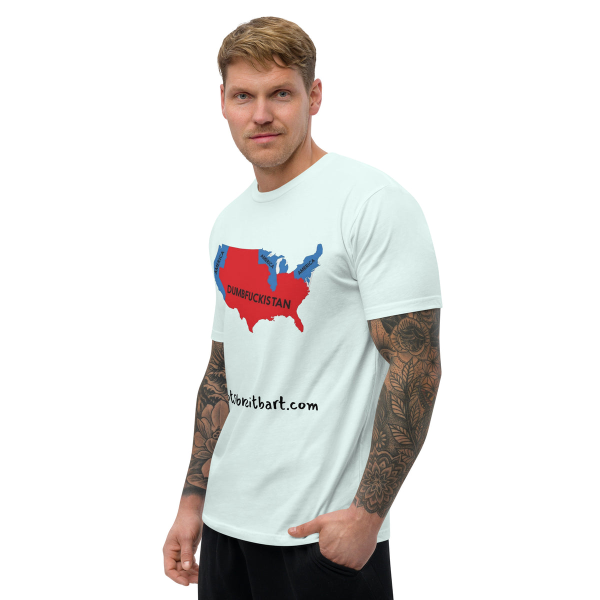 Trump's Dumb American Men's Tapered T notsobreitbart.com