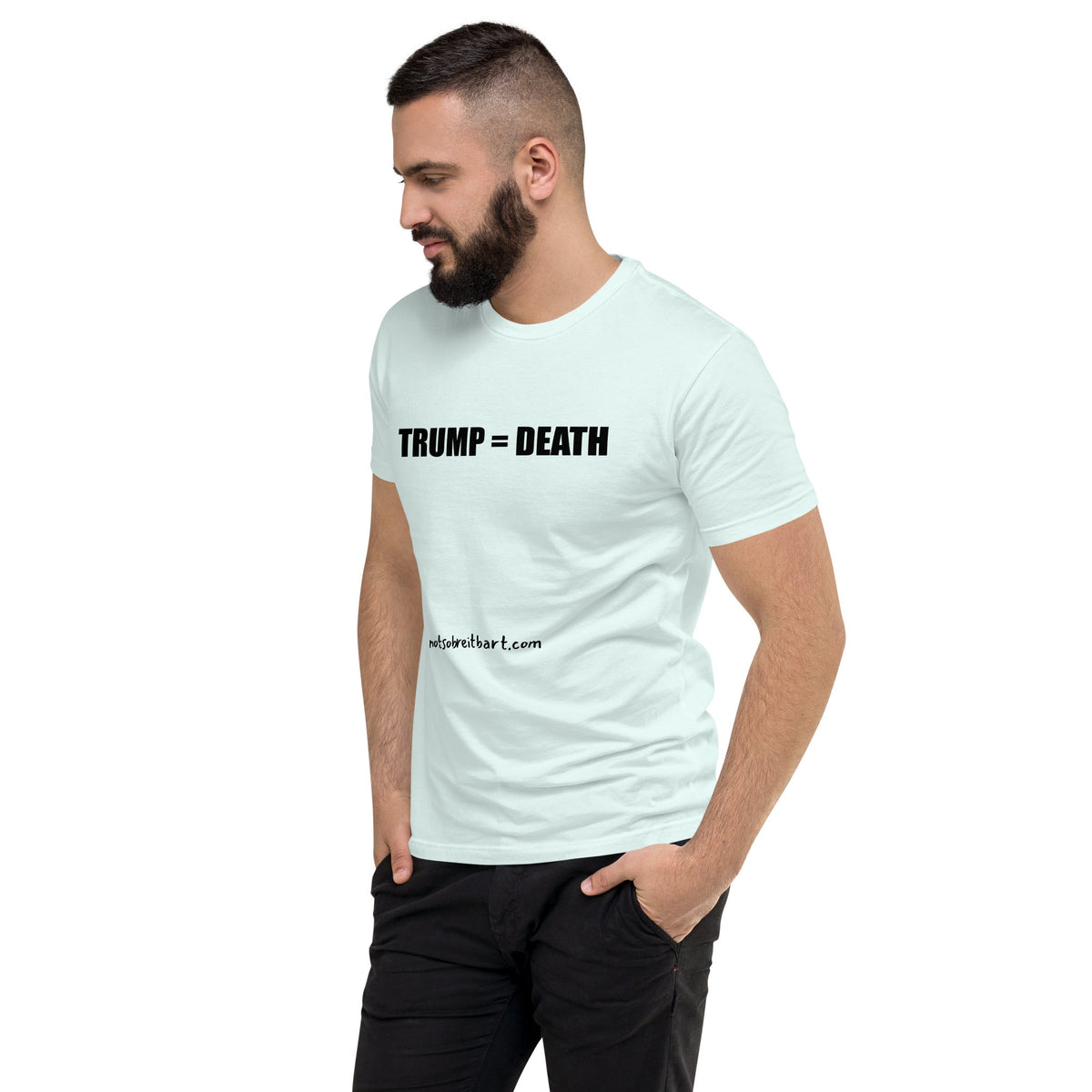 Trump = Death Men's Tapered T-shirt notsobreitbart.com