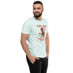 TRUMP/Satan Men's Fitted Short Sleeve T-shirt notsobreitbart.com