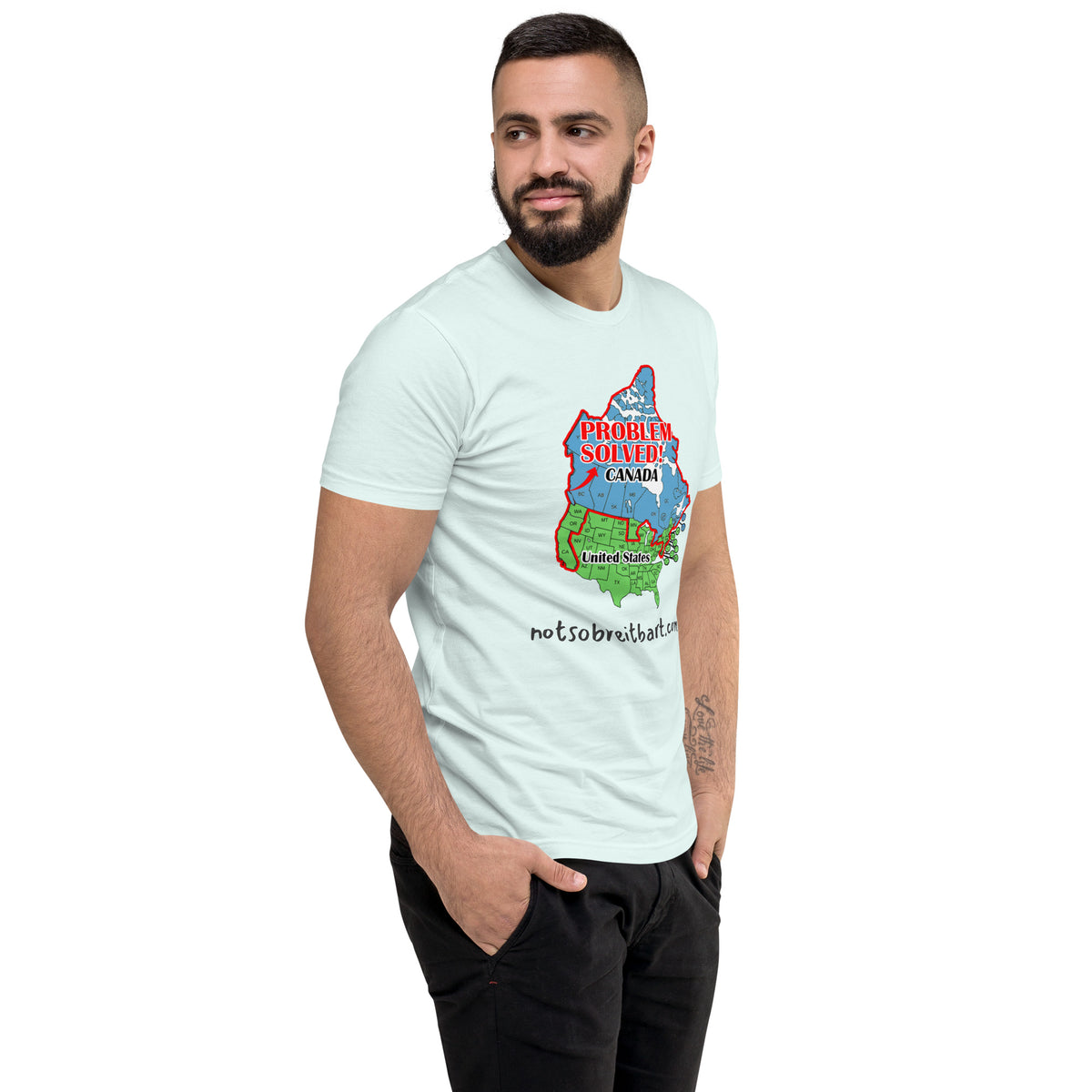 Moving to Canada Short Sleeve T-shirt notsobreitbart.com