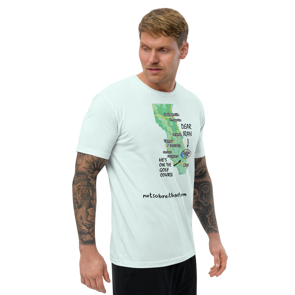 Iran/Golf Men's Tapered T-shirt notsobreitbart.com