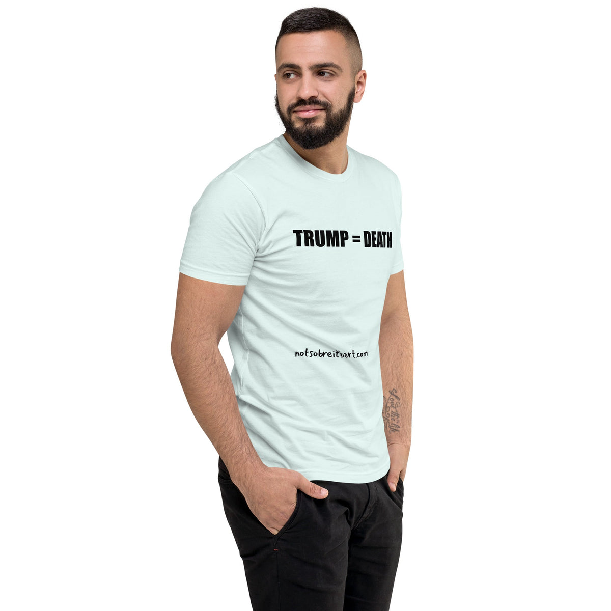 Trump = Death Men's Tapered T-shirt notsobreitbart.com