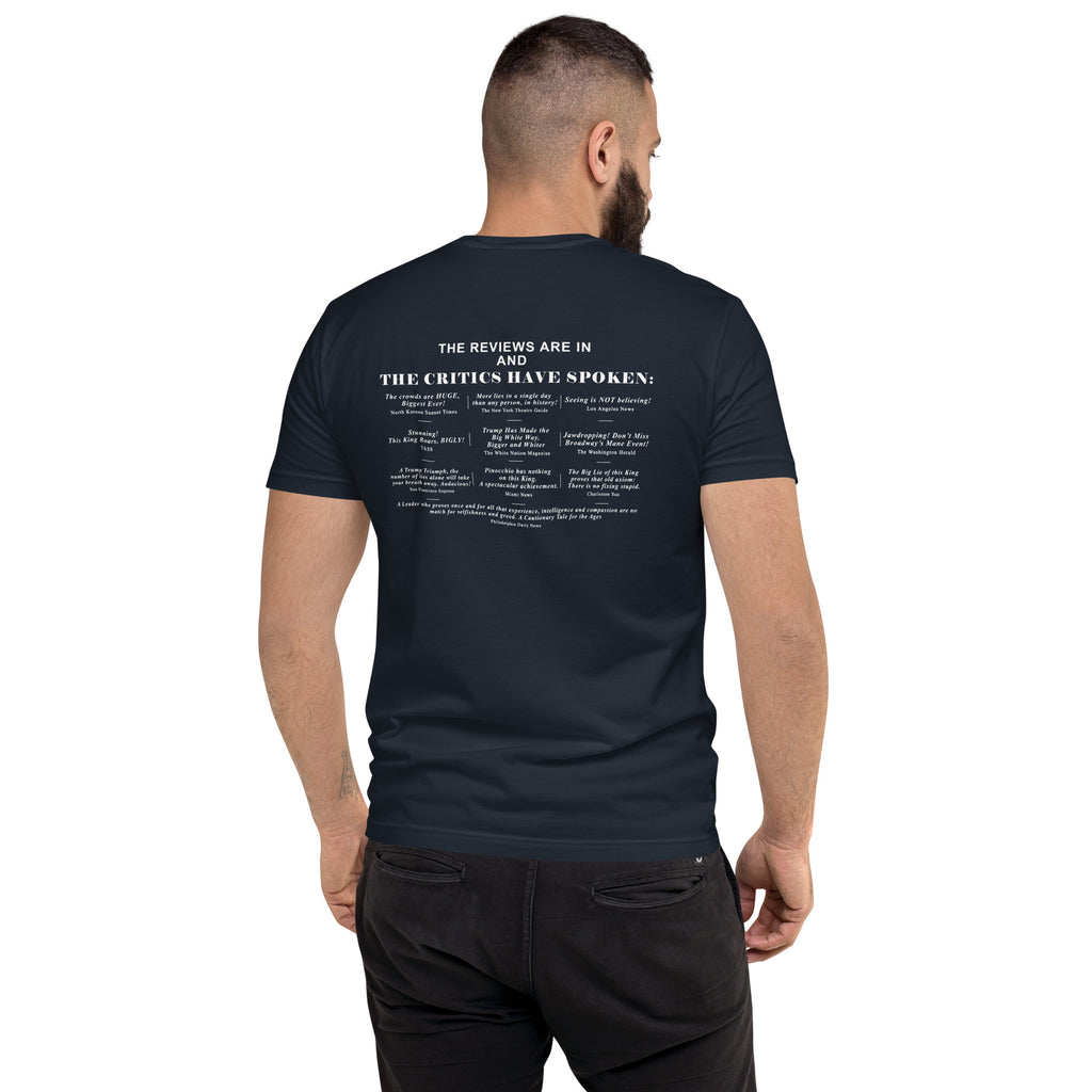 Lyin' King Men's Fitted Short Sleeve T-shirt notsobreitbart.com