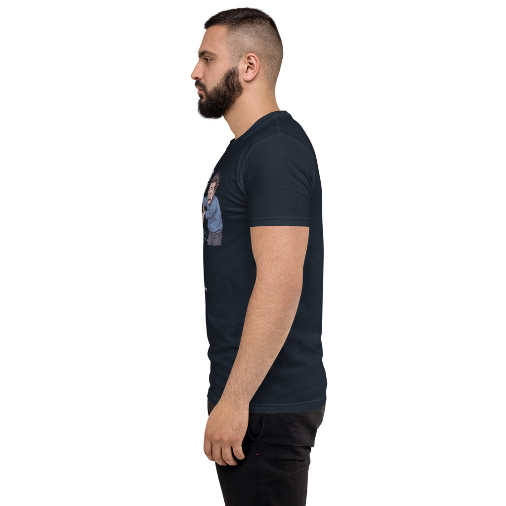 Trump's Stupidity Requires Stronger Meds (Design 1) Men's Tapered T-shirt notsobreitbart.com