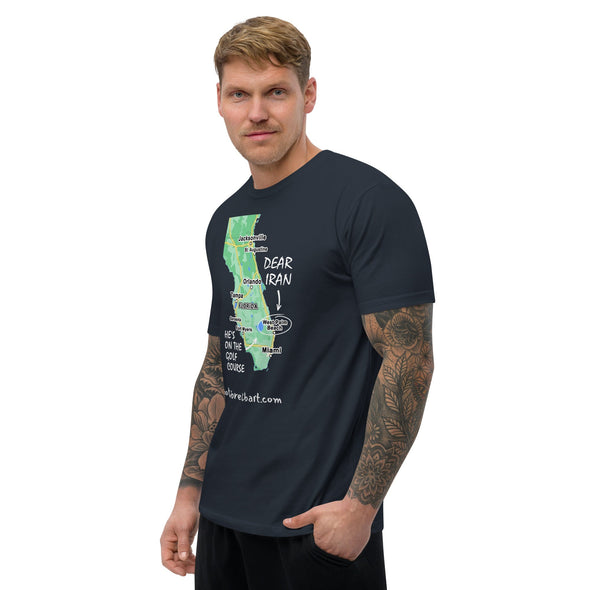 Iran/Golf Men's Tapered T-shirt notsobreitbart.com