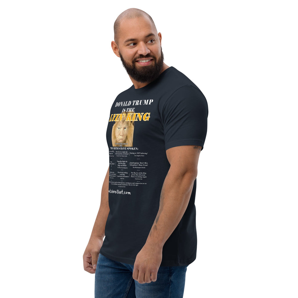 Lyin King Men's Fitted Short Sleeve T-shirt notsobreitbart.com