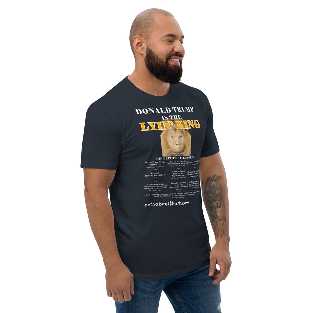 Lyin King Men's Fitted Short Sleeve T-shirt notsobreitbart.com