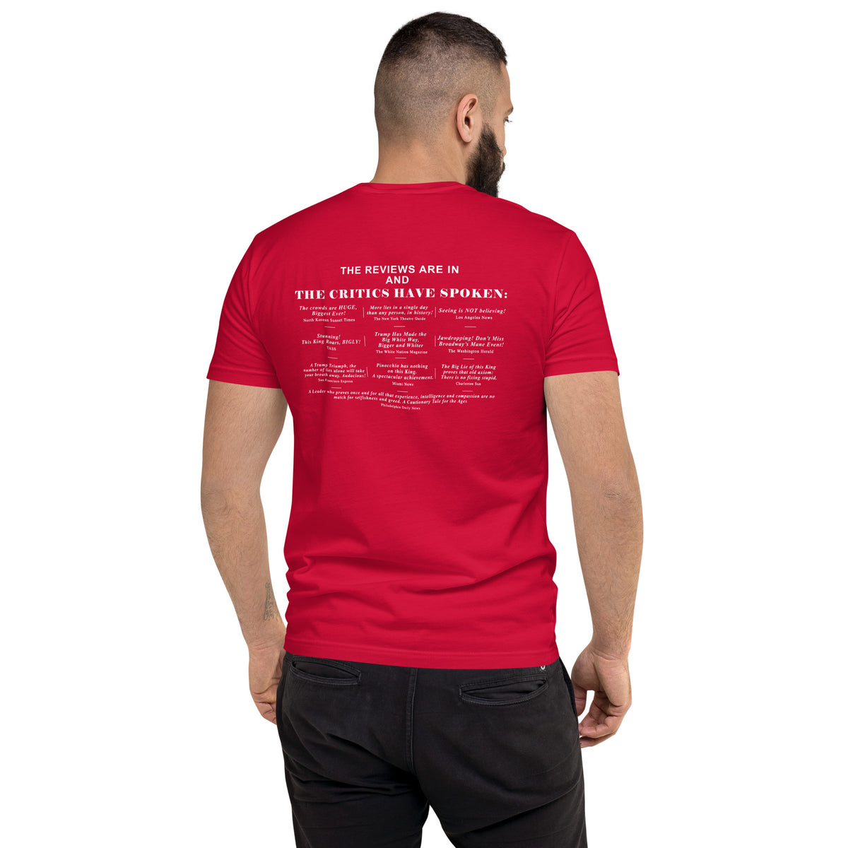 Lyin' King Men's Fitted Short Sleeve T-shirt notsobreitbart.com