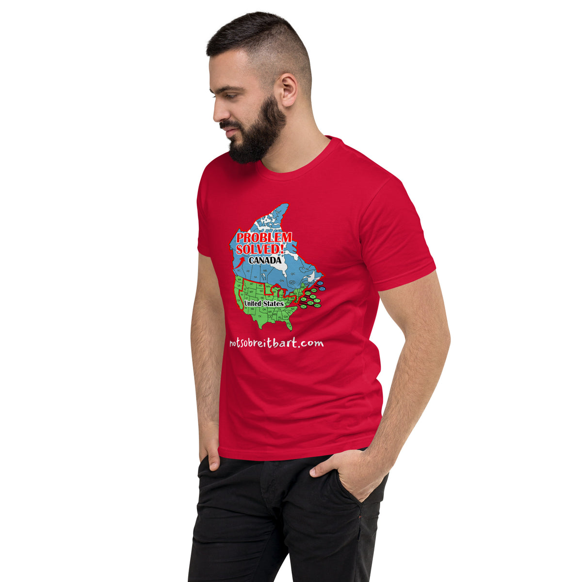 Moving to Canada Short Sleeve T-shirt notsobreitbart.com