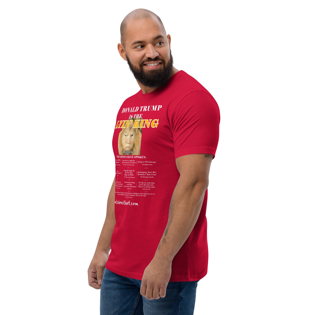 Lyin King Men's Fitted Short Sleeve T-shirt notsobreitbart.com