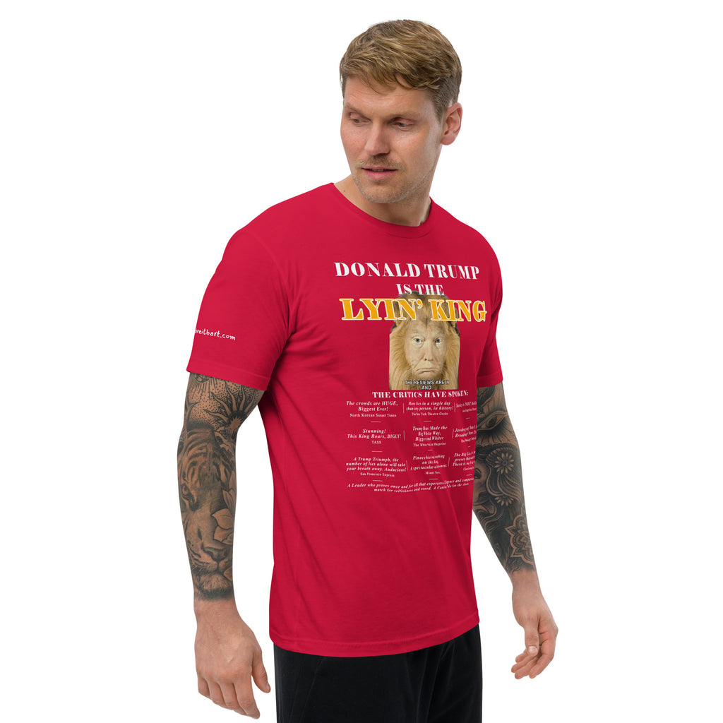 Lyin King Men's Fitted Short Sleeve T-shirt notsobreitbart.com