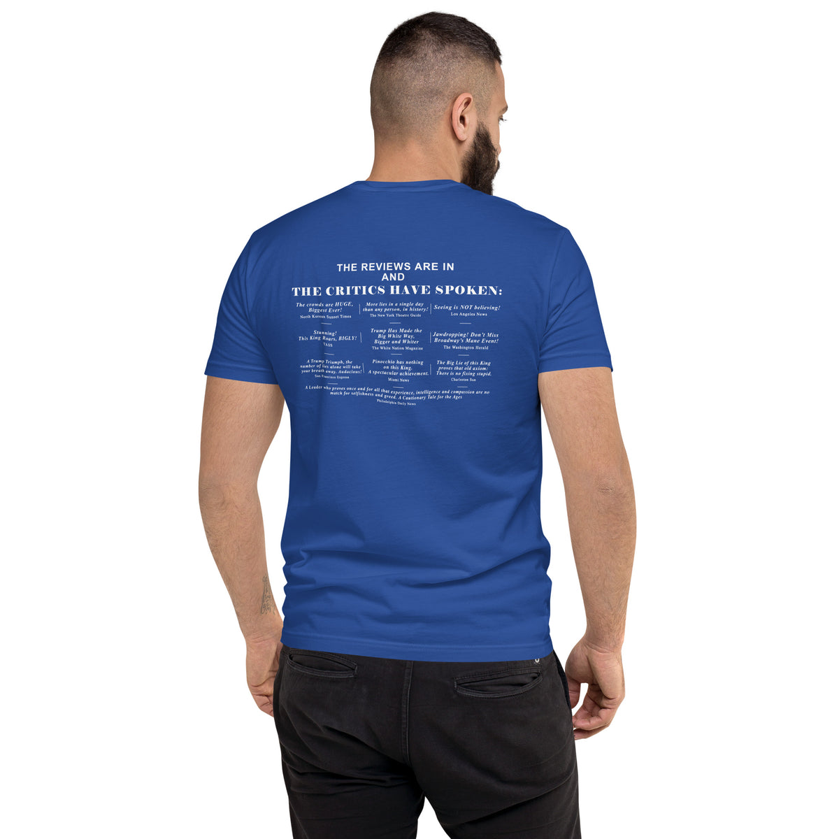 Lyin' King Men's Fitted Short Sleeve T-shirt notsobreitbart.com
