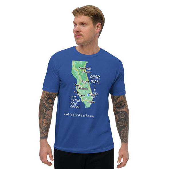 Iran/Golf Men's Tapered T-shirt notsobreitbart.com