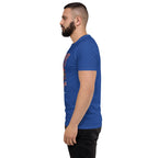 TRUMP/Satan Men's Fitted Short Sleeve T-shirt notsobreitbart.com