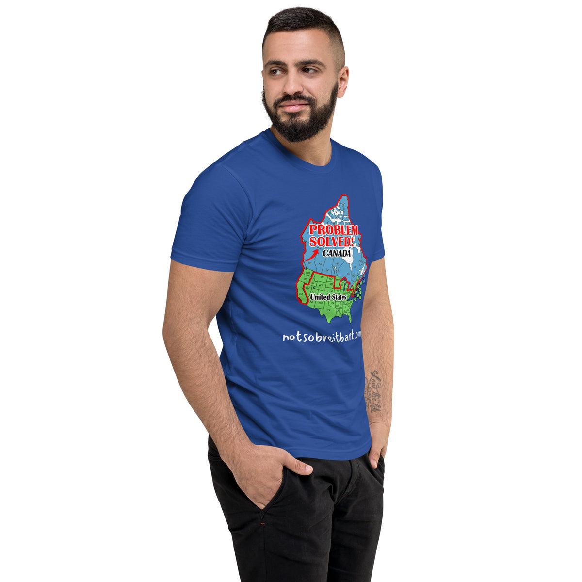 Moving to Canada Short Sleeve T-shirt notsobreitbart.com