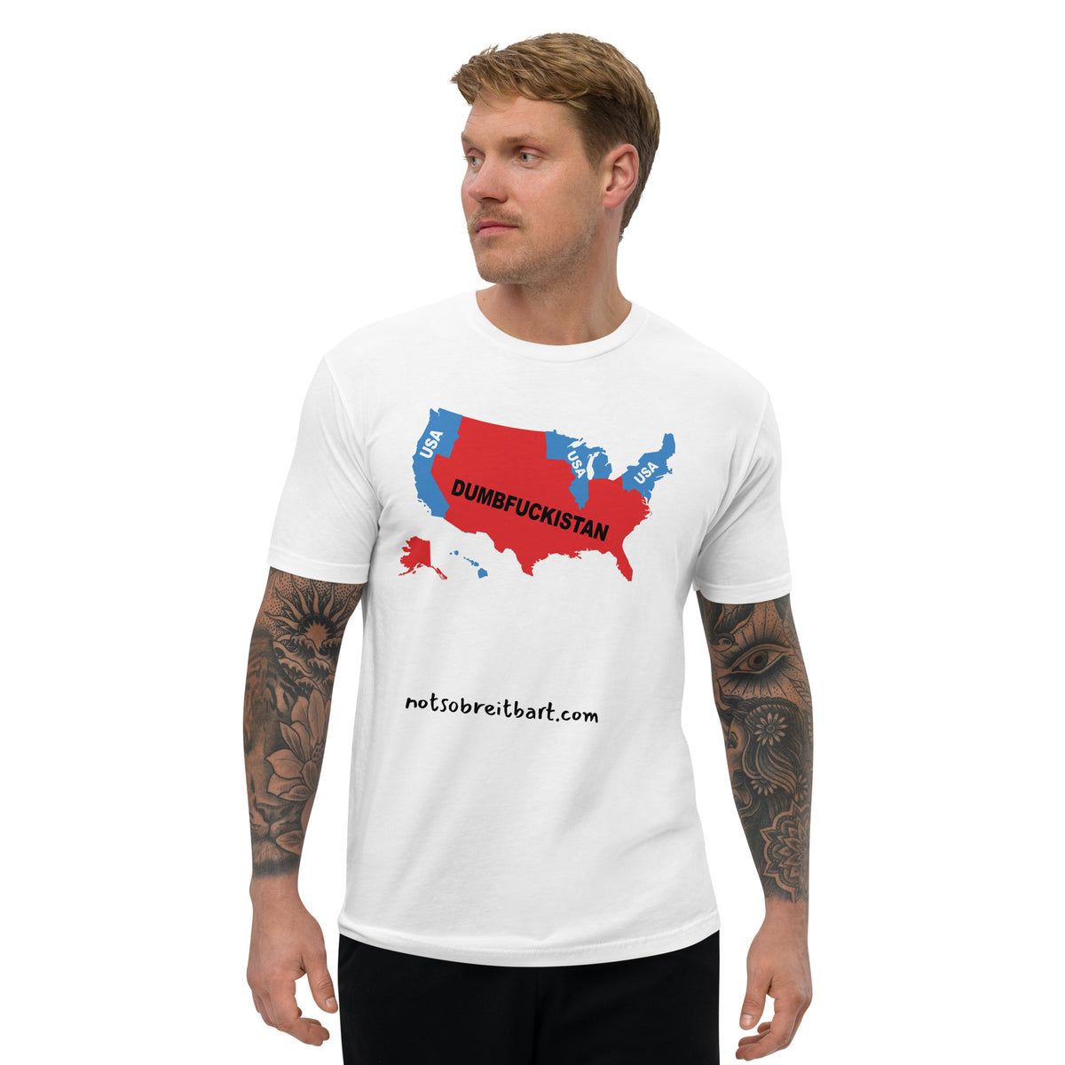Dumbfuckistan Men's Fitted T notsobreitbart.com