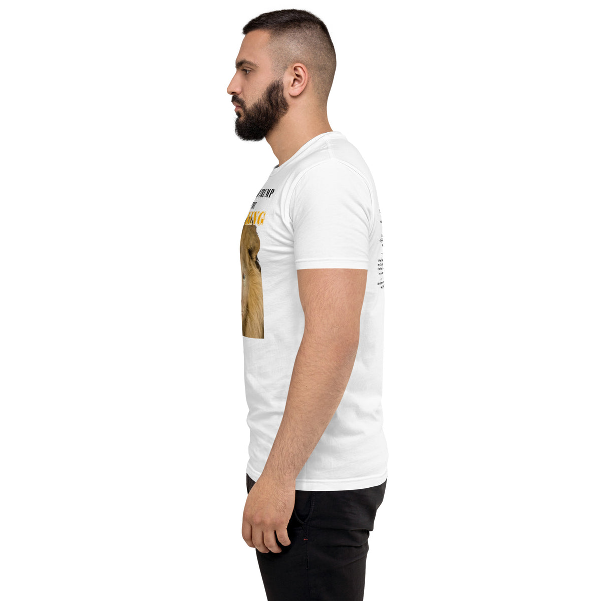 Lyin' King Men's Fitted Short Sleeve T-shirt notsobreitbart.com