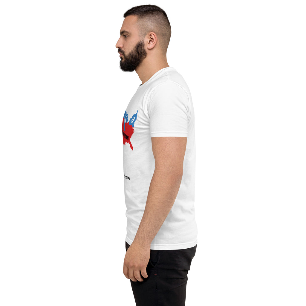 DumbSchmuckistan Men's Fitted T-shirt notsobreitbart.com