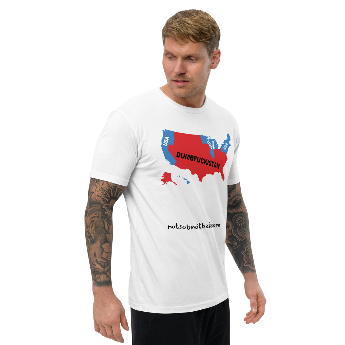 Dumbfuckistan Men's Fitted T notsobreitbart.com
