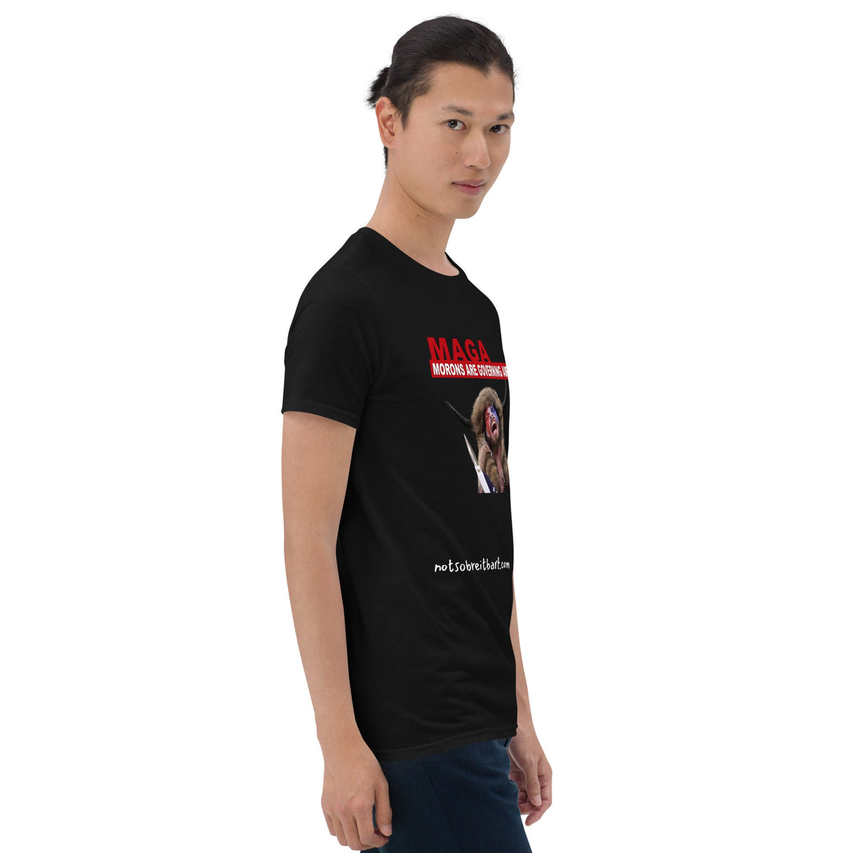 Morons Are Governing America Short-Sleeve Unisex T-Shirt notsobreitbart.com