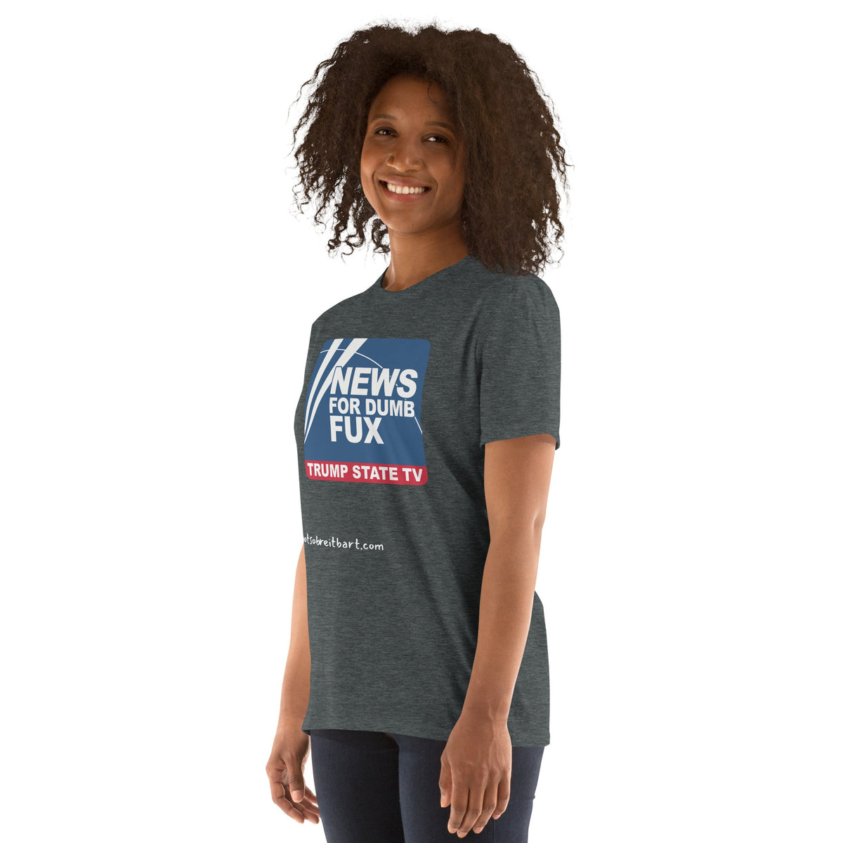 News for Dumb Fux Short-Sleeve Unisex T-Shirt notsobreitbart.com