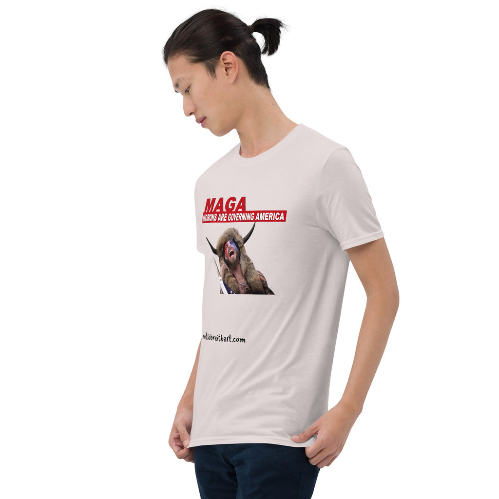 Morons Are Governing America Short-Sleeve Unisex T-Shirt notsobreitbart.com