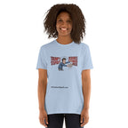 Trump's Stupidity Requires Stronger Meds Short-Sleeve Unisex T-Shirt notsobreitbart.com