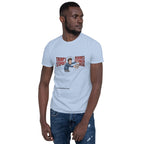Trump's Stupidity Requires Stronger Med Short-Sleeve Unisex T-Shirt notsobreitbart.com